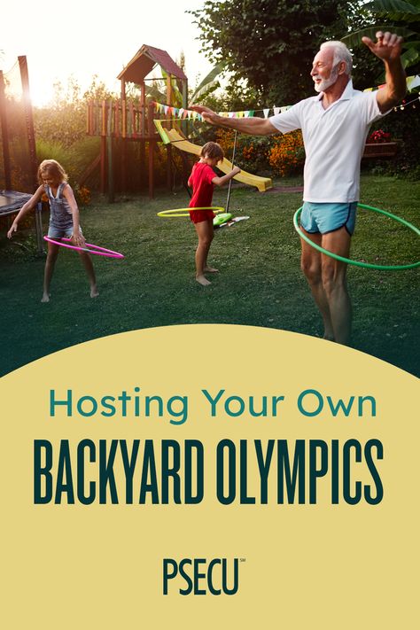 Ready for the upcoming Olympic Games? You don't need to be a champion athlete to compete. You can host your own backyard competition! Family Olympic Games Outdoor, Backyard Olympic Games, Backyard Olympics, Friends Together, Budgeting Money, Budgeting Tips, Financial Success, Outdoor Fun, Olympic Games