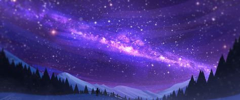 150097045181 - 01 - falling into a pool of starsbased on a dream i had Purple Star Banner Discord, Landscape Purple Aesthetic, 1280x700px Banner Anime, Purple Notion Header, Space Header, Notion Purple, Landscape Purple, Purple Galaxy Wallpaper, Purple Gothic