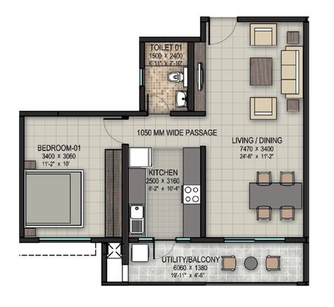 What is 1 BHK, 2 BHK, 3 BHK in Apartment with Plan layout 1 Bhk Plan Layout Apartment, 2bhk Floor Plan Apartments, 2bhk Villa Floor Plan, 1bhk Flat Plan, 1bhk Floor Plan, One Bhk House Design, Apartment Reference, Steel Houses, Mass Housing