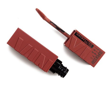 Maybelline Punchy Super Stay Vinyl Ink Liquid Lipcolor ($12.99 for 0.14 oz.) is a muted, light-medium peachy brown with warm, more orange-leaning undertones paired with a glossy, cream finish. It swatched a lot darker than it appeared on my lips (I did a double-take and triple-checked in person!). Opaque pigmentation Fluid, spreadable, creamy Set to a lightly-to-moderately tacky feel, no lifting Transfer-resistant Very long-wearing (9.5 hours of solid wear, some remained after 15 hours), lightly Maybelline Vinyl Ink Punchy, Maybelline Vinyl Ink, Maybelline Vinyl, Maybelline Super Stay, Daily Makeup, 5 Hours, Lipsticks, Makeup Routine, Preppy Style