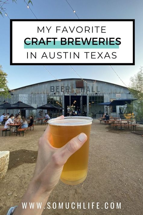 Austin Bars, Texas Summer, Visit Austin, Good Beer, American Beer, Beer Fest, Best Craft, Brew Pub, Craft Brewery