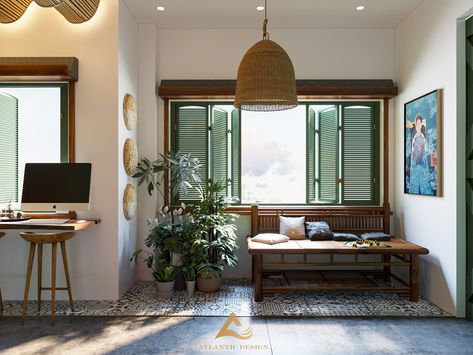 INDOCHINE STYLE | COBA HOMESTAY on Behance Indochine Interior, Colonial Interior Design, Indochine Style, Colonial Interior, Asian Interior, Indian Home Interior, Lobby Interior, Home Luxury, Lobby Design