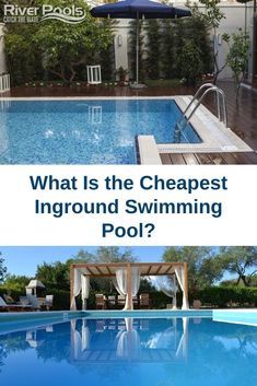 Budget Swimming Pool Ideas, Cheapest Pool Ideas, Cheap Pools Inground, Backyard Pools Ideas Inground Budget, 10 X 15 Inground Pool, Inexpensive Pool Ideas Inground, Inground Pool And Patio Ideas, Diy Pools Cheap, Types Of Inground Pools