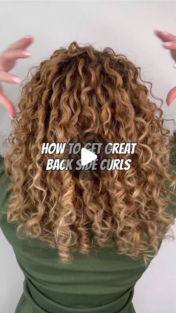 beauty_and_curls_bymeg on April 17, 2024: "How to get your curls looking good at the back and to have a middle part without a full middle part. ➰ #curlyhair #naturalcurls #curlyhaircare". Full Hair Curls, Middle Curly Hair, Irish Curly Hair, Curly Middle Part, How To Get Your Curls Back, Curly Hair Middle Part, Middle Part Curly Hair, Curly Styling, Side Curls