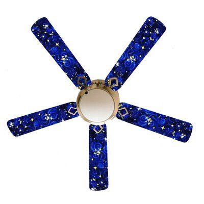 Winston Porter 52" Harworth Starry Night Sky 5 Blade Ceiling Fan, Light Kit Included