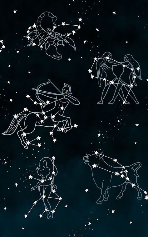 Constellations Wallpaper, Constellation Wallpaper, Zodiac Constellation Art, Constellations Zodiac, Virgo Symbol, Gemini Constellation, Constellation Art, Astronomy Constellations, 달력 디자인