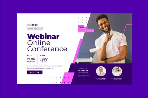 Blog Banner Design, Conference Invitation, Webinar Invitation, Webinar Design, Conference Banners, Online Conference, Email Invitation, Blog Banner, Banner Ads Design