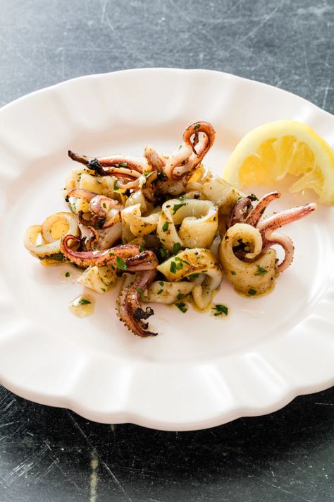 Easy Grilled Calamari Recipe | POPSUGAR Food Cooking Squid, Calamari Recipe, Grilled Calamari, Calamari Recipes, Squid Recipes, Grilled Squid, Popsugar Food, Clam Recipes, Clean Cooking