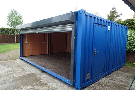 20ft x 16ft Bike Store Lined with Power Shipping Container Workshop, Container Garage, Shipping Container Sheds, Shipping Container Conversions, Shipping Container Architecture, Shipping Container Design, Shipping Container Cabin, Container Conversions, Shipping Container Home Designs