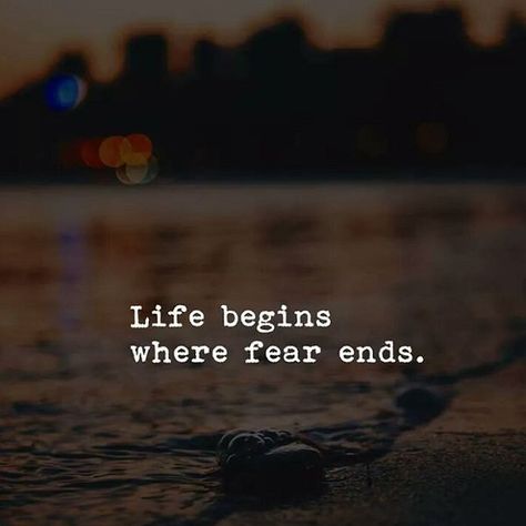 #Life begins where #fear ends. #inspirational Life Begins Where Fear Ends, Commitment Quotes, Fear Of Commitment, Positive Attitude Quotes, Blogging Quotes, Magic Words, Millionaire Lifestyle, The Fear, English Quotes