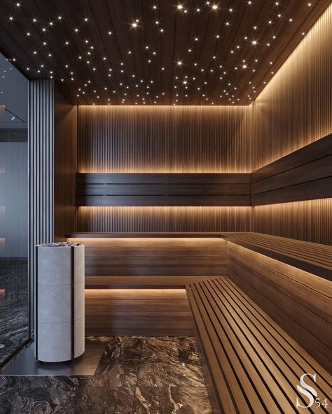 Luxury Sauna Design Interior, Modern Sauna Design, Sauna House Interior, Sauna Design Modern, Sauna Room Design, Sauna Design Interior, Sauna Interior Design, Sauna Lighting, Sauna Inspiration