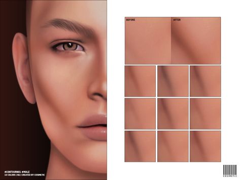 The Sims Resource - Male Masculine Contour | N01 Sims 4 Cc Male Skin Texture, Sims 4 Male Contour Cc, Sims 4 Cc Male Chin Preset, Sims Cc Male Makeup, Ts4 Contour Cc, Sims 4 Male Contour, Masculine Cc Sims 4, Sims 4 Cc Jawline Presets Male, Sims 4 Cc Face Details Male Maxis Match