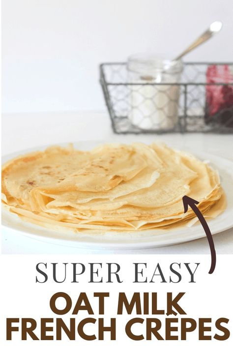 Classic French crêpes in a delicious dairy-free version with oat milk. No taste difference, better for you, jump to the recipe and get busy! #dairyfree #brunch #breakfast #frenchfood #crepes #snack #gouter #sweet Blender Crepes, 2 Ingredient Recipes, French Crepes, French Recipes, Recipe Community, Breakfast Brunch Recipes, Yummy Desserts, French Food, Oat Milk