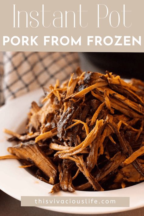 Ninja Foodi Pork Recipes, Pork Loin Instant Pot Frozen, Instant Pot Frozen Pork Roast Cook Time, Frozen Pork Instant Pot Recipes, Frozen Pork Loin Roast Instant Pot, Instapot Frozen Pork Roast, Pulled Pork Instant Pot Frozen, Frozen Pork Shoulder Crock Pot, Pork Loin Filet Recipes Instant Pot