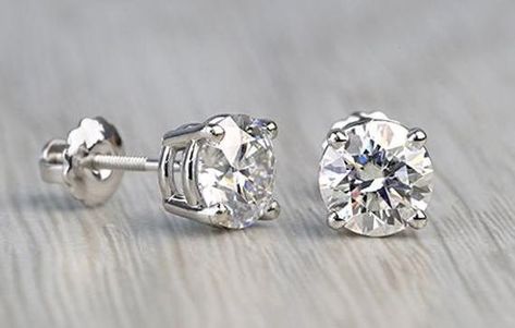 Check out this item in my Etsy shop https://www.etsy.com/uk/listing/854047799/161-tcw-round-brilliant-cut-moissanite Sapphire Earrings Studs, White Gold Studs, Sapphire Studs, Solitaire Studs, Moissanite Earrings, Round Moissanite, Diamond Stud Earrings, Diamond Stud, Fine Jewellery Earrings