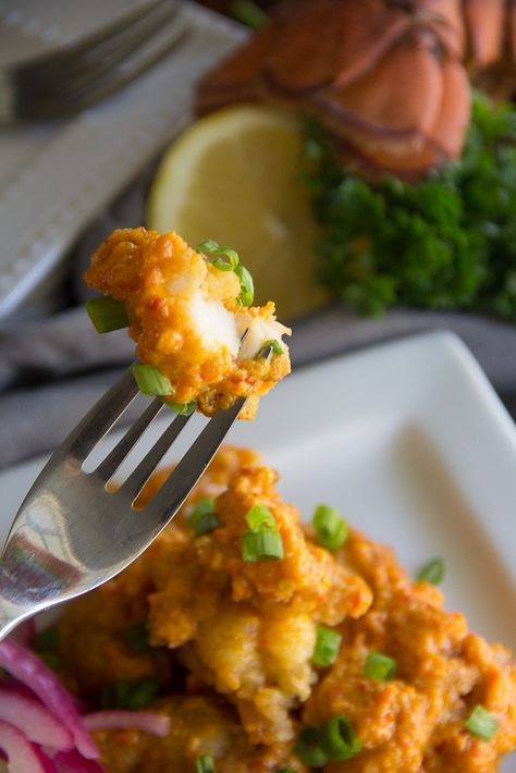 Gluten Free Spicy Lobster Bites {Ruth's Chris Copycat} Lobster Bites, Spicy Lobster, Appetizers Chicken, Fried Lobster, Ruth Chris, Lobster Recipes Tail, Gluten Free Appetizers, Nice Recipes, How To Cook Lobster