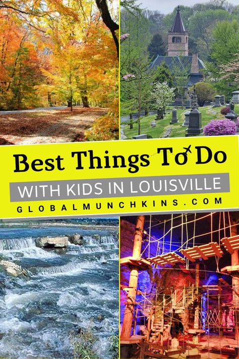 Louisville is well known for bourbon and being the birthplace of a beloved baseball bat. What you probably don't know, though, is that this city is actually a great place to visit as a family. They have beautiful outdoor spaces and rich Southern culture. Check out our best and fun 20 things to do in Louisville Kentucky with kids & have a blast on your next visit! Louisville Kentucky Things To Do In Kids, Things To Do In Louisville Kentucky With Kids, Louisville Kentucky With Kids, Louisville Kentucky Things To Do In, Paducah Kentucky, Louisville Slugger Museum, Ohio State Parks, Smokey Mountains Vacation, Louisville Slugger