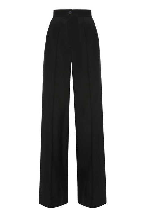 Black Winter Pants, Black Slacks Women, Olga Petrova, Black Classic Pants, Ab Outfits, Womens Slacks, Slacks Women, Black Suit Pants, Wide Leg Pants High Waisted