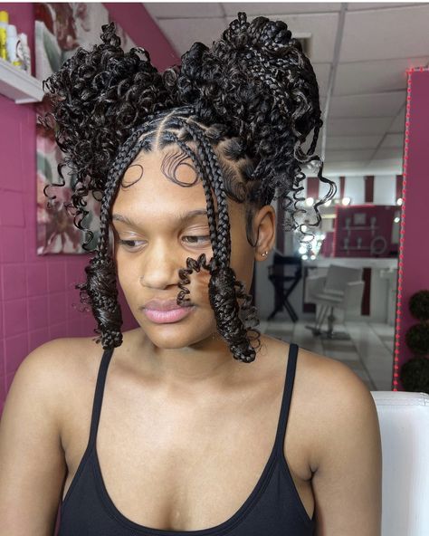 Style Knotless, Cute Weave Hairstyles, New Braided Hairstyles, Hairstyles 2024, Goddess Braids Hairstyles, Cute Braided Hairstyles, Braids Hairstyles Pictures, Cute Box Braids Hairstyles, Quick Braided Hairstyles