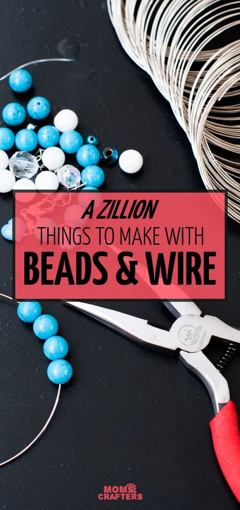 Uses For Beads Other Than Jewelry, Tube Bead Jewelry Ideas, Hildie & Jo Beads Ideas, Glass Beading Ideas, Bead Projects For Adults, Things You Can Make With Beads, How To Make Jewelry With Wire, Diy Jewelry Design Ideas, Things To Make With Wire And Beads