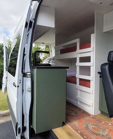 Family Campervan Conversions, Van Bunk Beds, Campervan Bunk Beds, Camper Van Bunk Beds, Van Life Bunk Beds, Sprinter Van Bunk Beds, 4 Bed Campervan, Van Conversion For Family, Camper Van With Bunk Beds