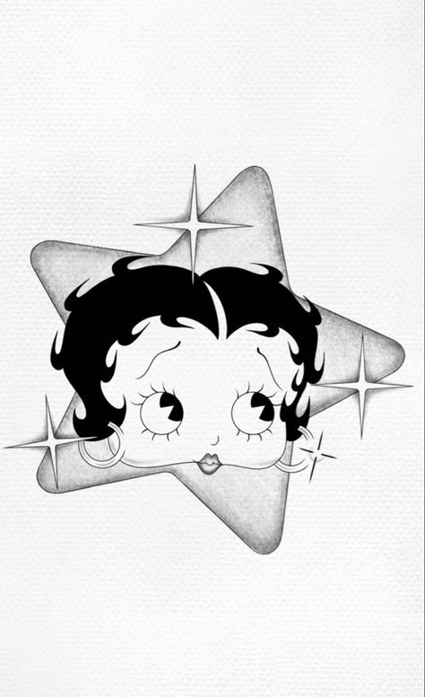 Betty Boop Posters, Betty Boop Tattoos, Chicano Drawings, Betty Boop Art, Chicano Art, Graffiti Drawing, Wow Art, Flash Art, Book Art Drawings