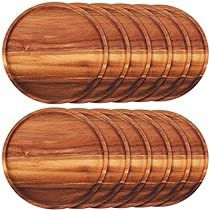 Wooden Chargers, Round Wooden Tray, Wood Placemats, Wood Chargers, Classic Plates, Wood Plates, Wood Dishes, Wooden Plates, Appetizer Plates