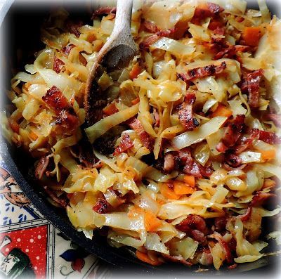 Fried Cabbage with Bacon & Onions Cabbage Fried, Fried Cabbage With Bacon, Keto Cabbage, Cabbage With Bacon, Southern Fried Cabbage, Bacon Fried Cabbage, Cabbage And Noodles, Fall Meals, Bacon Fries