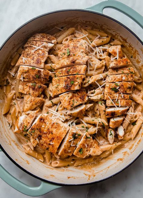 Creamy Paprika Chicken Pasta by littlespicejar | Quick & Easy Recipe | The Feedfeed Michigan Recipes, Applebees Copycat Recipes, 5 Spice Powder, 5 Spice, Chicken Menu, Seared Chicken Breast, Seared Chicken, Houston Food, Sauteed Zucchini