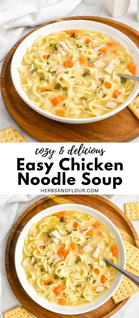 Plain Chicken Noodle Soup, Simple Chicken Soup Recipes Quick, Rotisserie Chicken Recipes Leftover Soup Crockpot, Soup While Sick, Chicken Noodle Soup Easy Simple, Chicken Noodle Soup For A Large Crowd, Chicken Noodle Soup With Rotisserie Easy, Quick And Easy Chicken Noodle Soup, Simple Chicken Noodle Soup Recipe