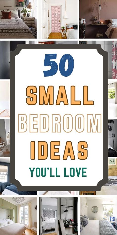 Transform your space with these small bedroom ideas! Discover creative and stylish solutions to make the most of your compact area. 

From clever storage solutions and space-saving furniture to chic decor and smart layouts, these ideas will help you create a cozy and inviting bedroom. 

Perfect for apartments and small homes, explore designs that include multifunctional furniture, wall-mounted shelves, and light color palettes to enhance your space. Elevate your room's aesthetics with these innovative and beautiful ideas. 

Click to see more and follow us for endless small bedroom inspiration and ideas! Fashion Decor Bedroom, Small Bedroom Layout Ideas, Very Small Bedroom, Small Bedroom Makeover, Small Room Makeover, Small Bedroom Inspiration, Small Bedroom Decor Ideas, Bedroom Ideas For Small Rooms Diy, Small Bedroom Layout