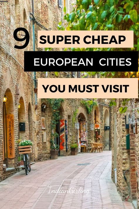 Cheap European Cities, European Cities To Visit, Best Cities In Europe, Cities To Visit, European Cities, Europe Itineraries, Travel Around Europe, Cities In Europe, Visit Europe