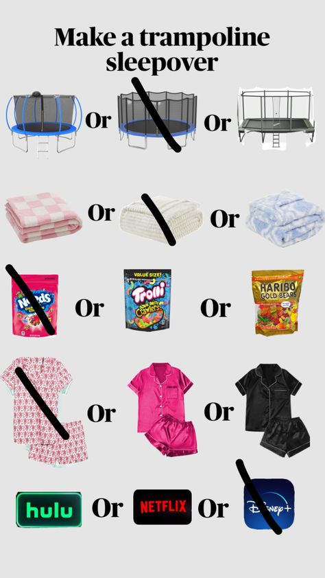 #sleepover #preppy #remix #fyp Preppy Trampoline, Sleepover Preppy, Trampoline Sleepover, Sleepover Games, Sleepover Party, Birthday Presents, Stuff To Do, Disney