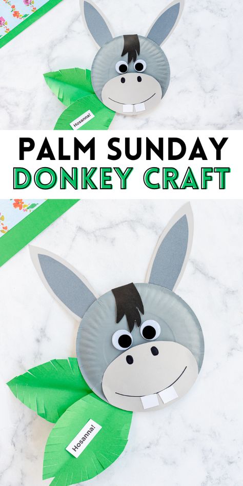 Palm Sunday Toddler Activities, Palm Sunday Easter Crafts, Psalm Sunday Crafts For Kids, Jesus Easter Crafts For Preschoolers, Palm Sunday Toddler Craft, Palm Sunday Craft Ideas For Kids, Easter Sunday Church Crafts, Palm Sunday Craft Preschool, Easter Bible Crafts Preschool