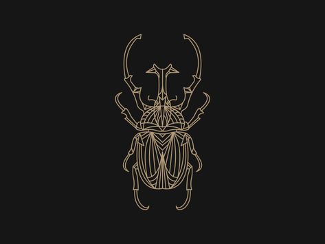 Rhino beetle rhinobeetle artline monoline mark clean modern simple logos idantity brand icon logo Art Deco Beetle, Rhino Beetle Tattoo, Beetle Symbol, Beetle Logo, Art Deco Logo, Rhino Beetle, Beetle Tattoo, Character Symbols, Beetle Art