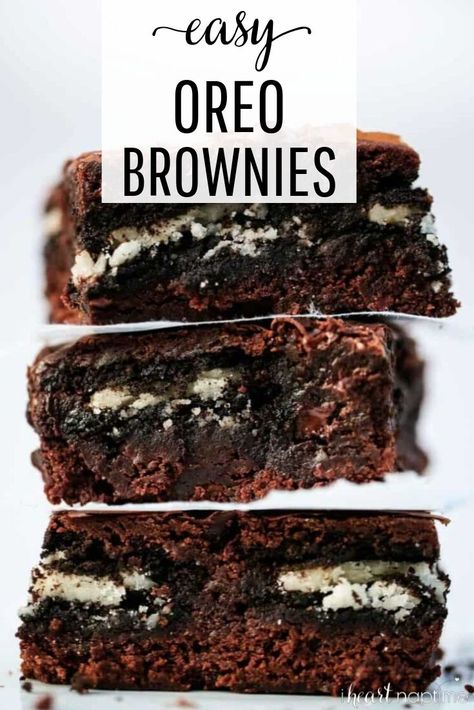 Oreo Brownies Recipe, Chip Dips, Brownie Mix Recipes, Oreo Brownie, Oreo Desserts, Future Chef, Fudgy Brownie, I Heart Naptime, Desserts Chocolate