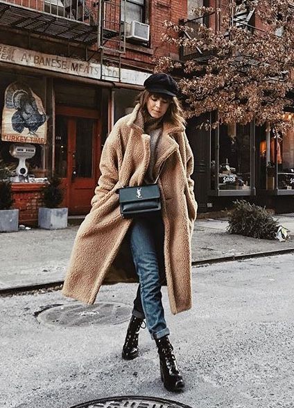 Today´s inspo: teddy coat Winter Outfits Elegant, Teddy Coat Outfit, Mantel Outfit, Cute Winter Coats, Winter Mode Outfits, Winter Coat Outfits, Outfit Festival, Best Winter Coats, Peacoats