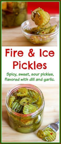 Fire And Ice Pickles, Sour Pickles, Pickles Recipe, Canning Pickles, Spicy Pickles, Pickle Recipe, How To Make Fire, Homemade Pickles, Pickled Veggies