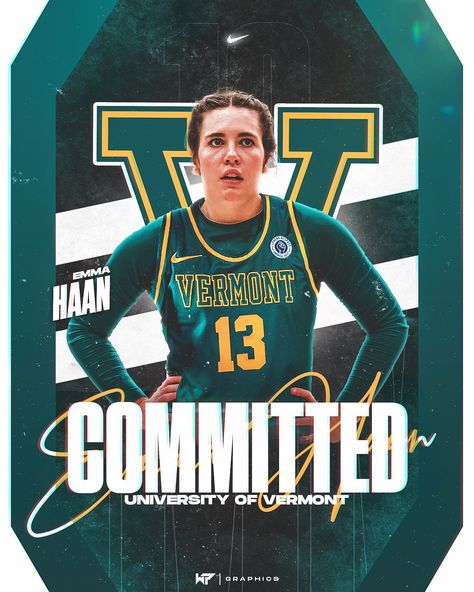 Commitment Poster Design, Announcement Graphic, Commitment Graphic, Committed Graphic, Graphic Design Classroom, School Sports Posters, Basketball Layout Design, Sports Graphic Design Volleyball, Basketball Starting Lineup Graphic