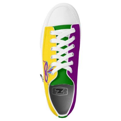 Mardi Gras Purple Mask Sneaker Shoes - fun gifts funny diy customize personal Mardi Gras Shoes, Purple Mask, Shoes Fun, Mardi Gras Outfits, Dark Magenta, Mardi Gras Gifts, Diy Funny, Fat Tuesday, Blue Feather