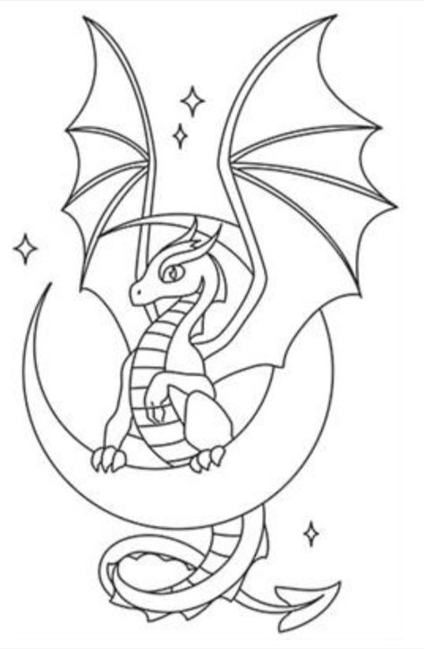 Dragon Pictures To Color, Simple Dragon Drawing, Dragon Template, Cool Dragon Pictures, Easy Dragon Drawings, Dragon Quilt, Dragon Coloring Pages, Fierce Dragon, Dragon Drawings