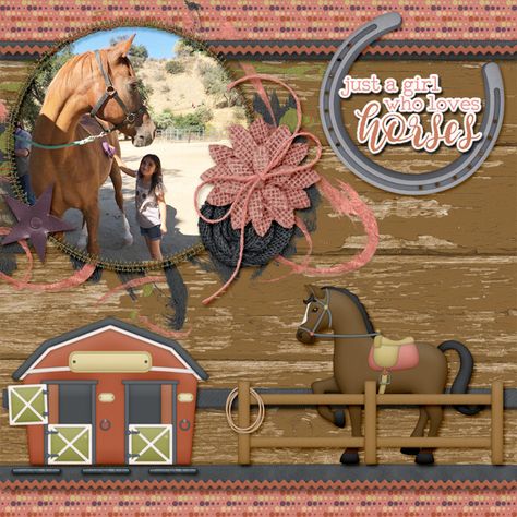 Horse Scrapbook Layouts, Birthday Scrapbook Layouts, Beautiful Horse Pictures, Birthday Scrapbook, Beautiful Horse, Horse Show, Mini Scrapbook, Mini Scrapbook Albums, Photo Scrapbook