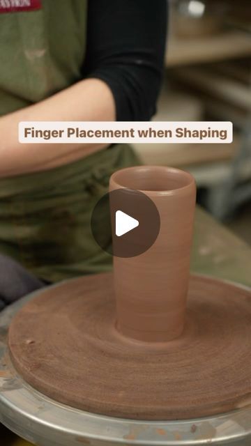 Twisted Clay on Instagram: "Here is a cross-section view of my hand and rib placement for shaping a cylinder. These are skills we go over in our online courses in depth.  Visit our link in bio in order to access the launch discounts that will be available until July 15th. Save 50% on your first two months of membership by using coupon code CELEBRATE or save $10 off the purchase of one course for long term access by using coupon code FIRST10  #pottery #ceramics #handmade #clay #art #ceramic #ceramicart #stoneware #potterylove #instapottery #wheelthrown #handmadepottery #pottersofinstagram #handmadeceramics  #tableware #contemporaryceramics #potterystudio #artist #glaze #potter #potterylife #potteryteacher #potterylife #potteryteacher #potterylesson #potteryhowto #potterytutorial" Cylinder Pottery Ideas, Ceramic Cylinder Ideas, Cylinder Pottery, Pottery Cylinder, Ceramic Videos, Pottery Projects, Pottery Lessons, Glazing Techniques, Hand Thrown Pottery