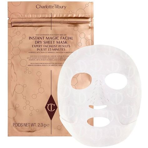 Charlotte Tilbury Instant Magic Facial Dry Sheet Mask (6.320 HUF) ❤ liked on Polyvore featuring beauty products, skincare, face care, face masks, moisturizing facial mask, hydrating facial mask, hydrating mask, brightening face mask and charlotte tilbury Best Sheet Masks, Face Sheet Mask, Glitter Eyeliner, Amal Clooney, Mascara Facial, Diy Mask, Bright Eyes, Sheet Mask, Reduce Wrinkles