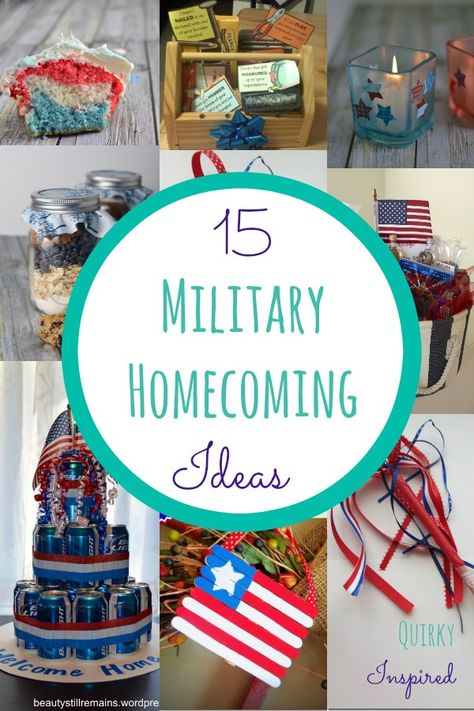 Pin these military homecoming ideas and learn more about Marie Callender's special welcoming home one special US troop Military Homecoming Ideas, Welcome Home Gift Ideas, Welcome Home Boyfriend, Welcome Home Son, Homecoming Gifts, Welcome Home Basket, Deployment Party, Military Welcome Home, Welcome Home Soldier