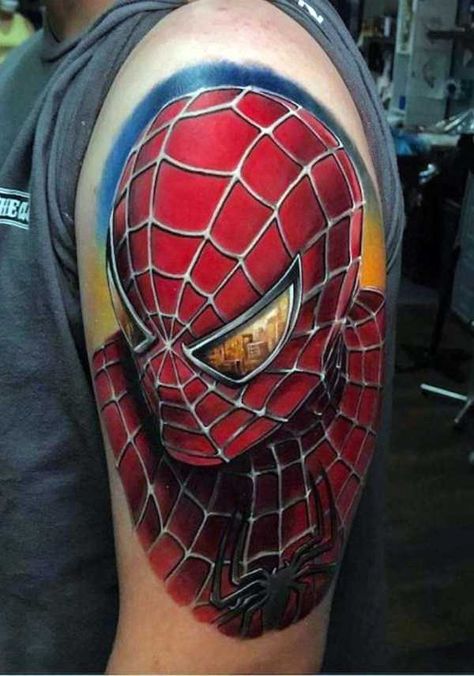 Dc Tattoo, Comic Book Tattoo, Hero Tattoo, Spiderman Tattoo, Comic Tattoo, Movie Tattoos, Marvel Tattoos, Realism Tattoo, Skin Art