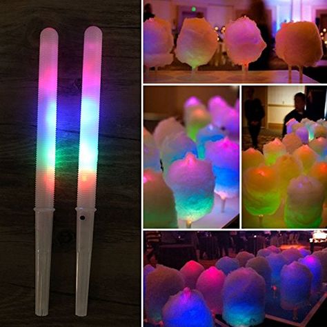 Cotton Candy Cones, Cotton Candy Sticks, Cotton Candy Favors, Glow Party Decorations, Cotton Candy Maker, Cotton Candy Cone, Candy Stick, Neon Rave, Candy Maker