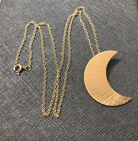 Stevie Nicks Crescent Moon inspired Necklace with GOLD-FILLED Curb Chain, 24K Gold Plate Overlay on Sterling Silver Moon Pendant Moon Layout, Stevie Nicks Style, Christina Applegate, Felt Pouch, Inspired Necklace, Silver Moon, Stevie Nicks, Religious Jewelry, Moon Pendant