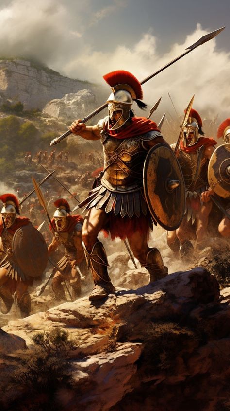 Greek Soilders, Ancient Greece Soldier, Greek Warrior Aesthetic, Roman Soldier Art, Ancient Greek Soldier, At Dawn We Ride, Ancient Greek Warrior, Ancient Soldier, Greece People