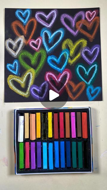 85K views · 5.2K likes | Cassie Stephens on Instagram: "This is a spin on my “spray paint” effect with chalk…I’m loving this neon effect with the addition o f a white oil pastel! Need some Valentines lessons? I’ve got bunches and I’ll add a link to them in my stories. Have fun!❤️ BTW, I am using TruRay construction paper (is there any other brand?!🤣), Creativity Street chalk and a white oil pastel. To find supplies, just tap the Prang link in my bio❤️" Chalk Pastel Art Ideas Easy, Neon Art Painting, February Art, Art Unit, Diy Crayons, Chalk Pastel Art, Cassie Stephens, Neon Effect, Art Valentines